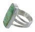 Sterling Silver And Turquoise Inlay Jewelry Ring Size 7-3/4 VX57372